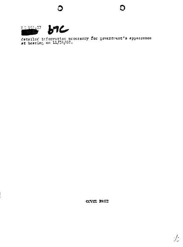 A page from The Doors' FBI files