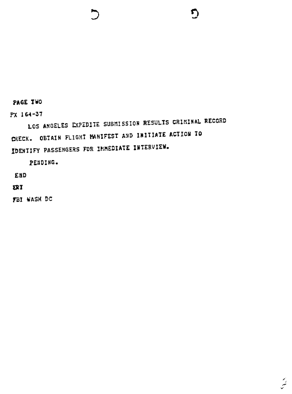 A page from The Doors' FBI files