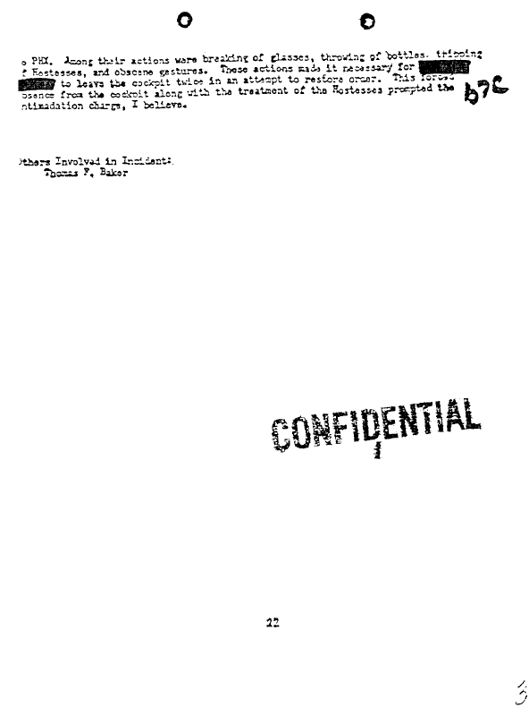 A page from The Doors' FBI files