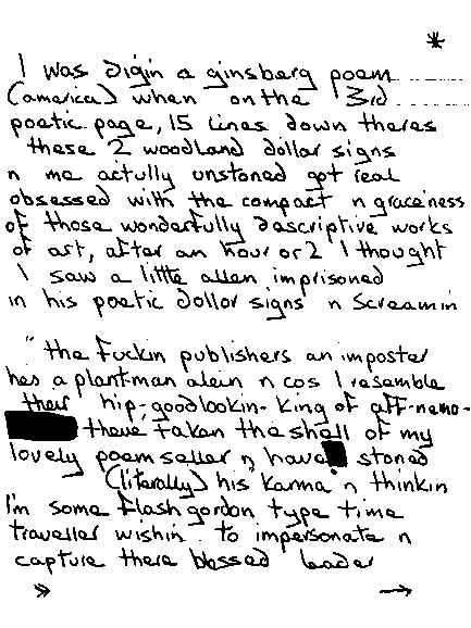 Ginsberg Poem page one