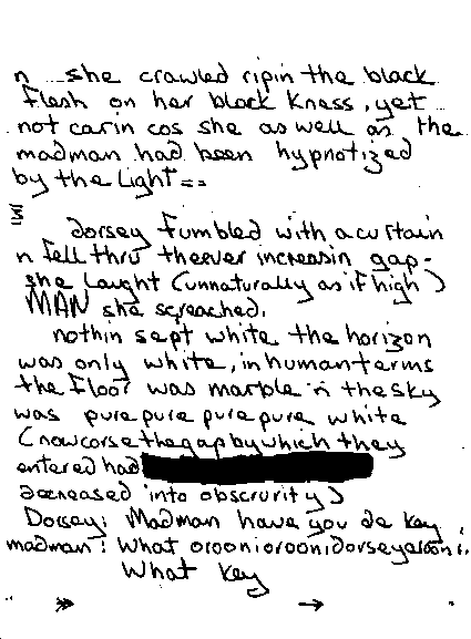 A Maniacs Statement, page three
