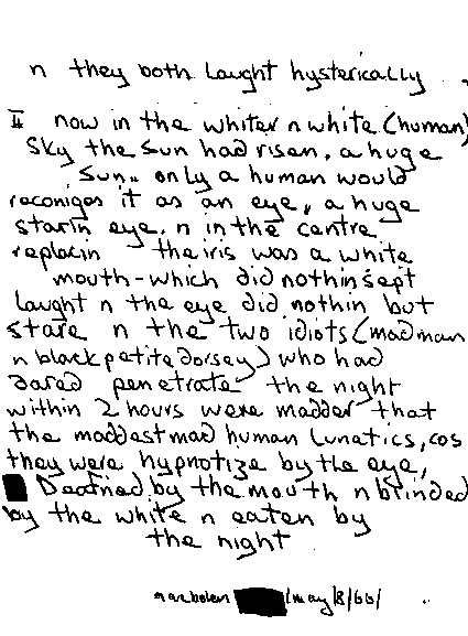 A Maniacs Statement, page four