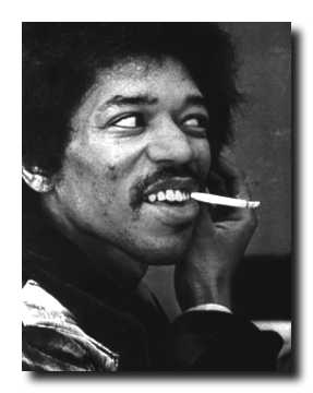 Jimi with cigarette