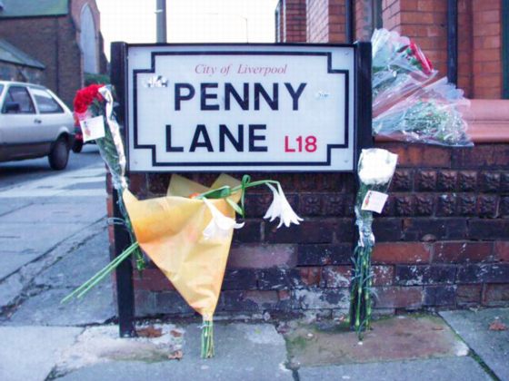 Penny Lane Street Sign