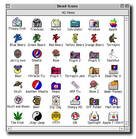 Grateful Dead Icons screen shot