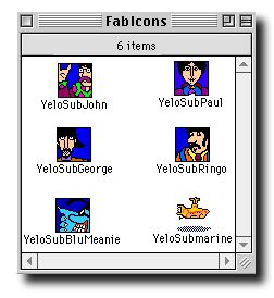 Beatles Yellow Submarine Icons