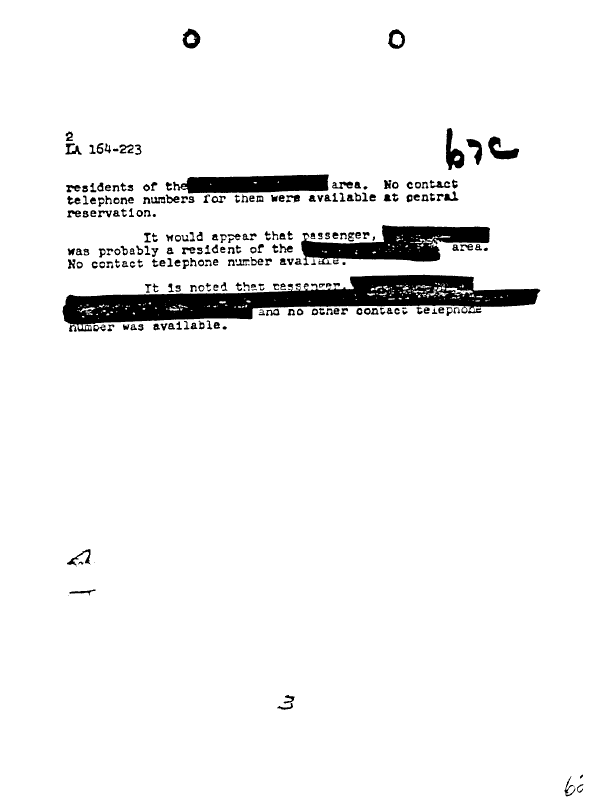 A page from The Doors' FBI files